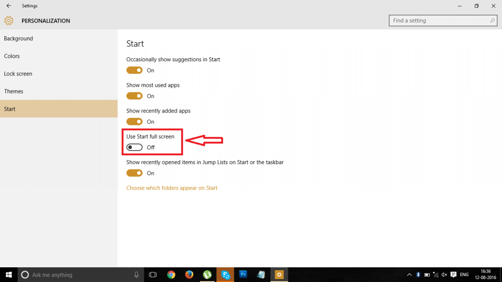 How To Hide Start Menu in Windows 10